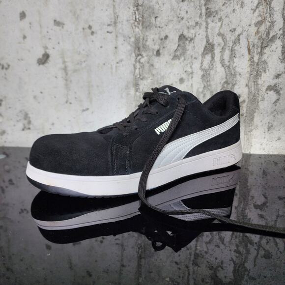 MSRP $110 PUMA Safety Iconic Low Composite Toe Black White Size 10 - Picture 5 of 5